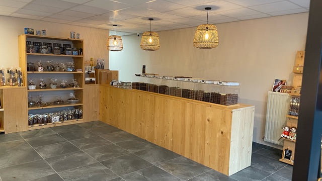 Interieur van chocolaterie Leopold